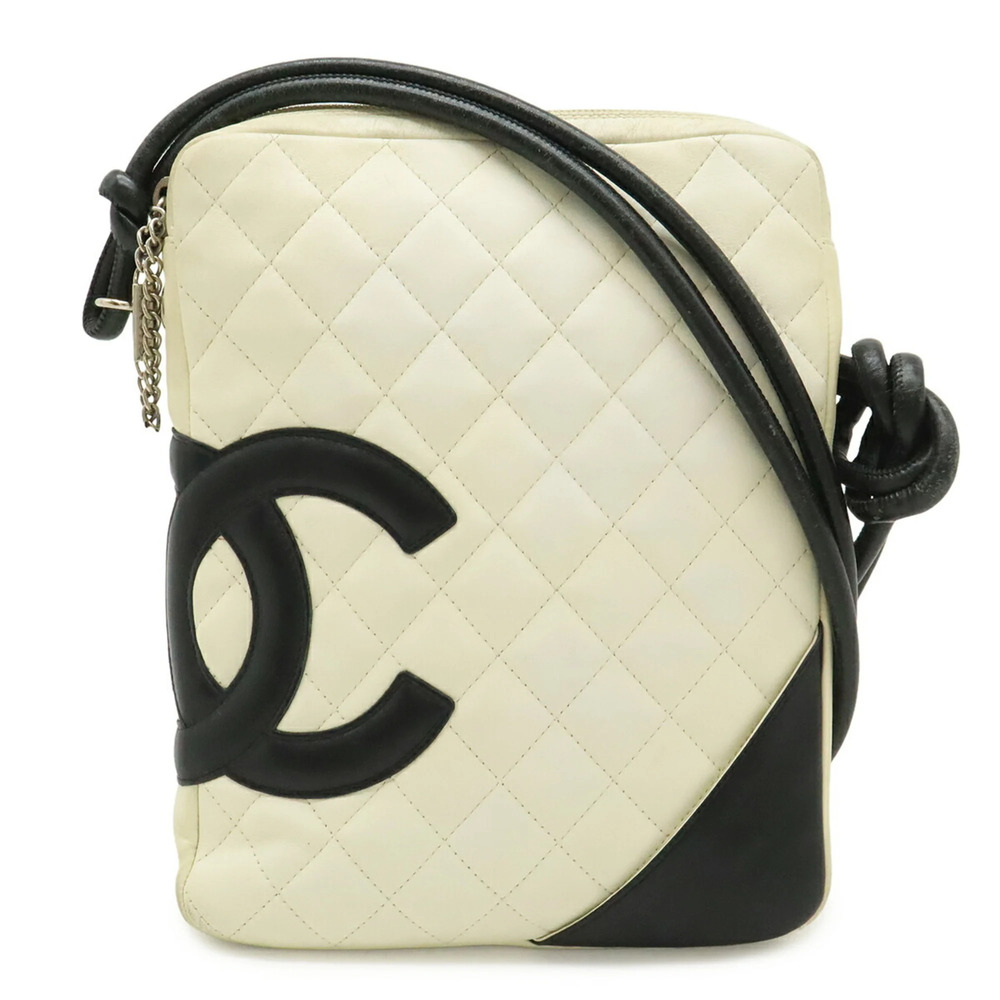 CHANEL Cambon Line Coco Mark Medium Pochette Shoulder Bag, Soft Calf Leather,...